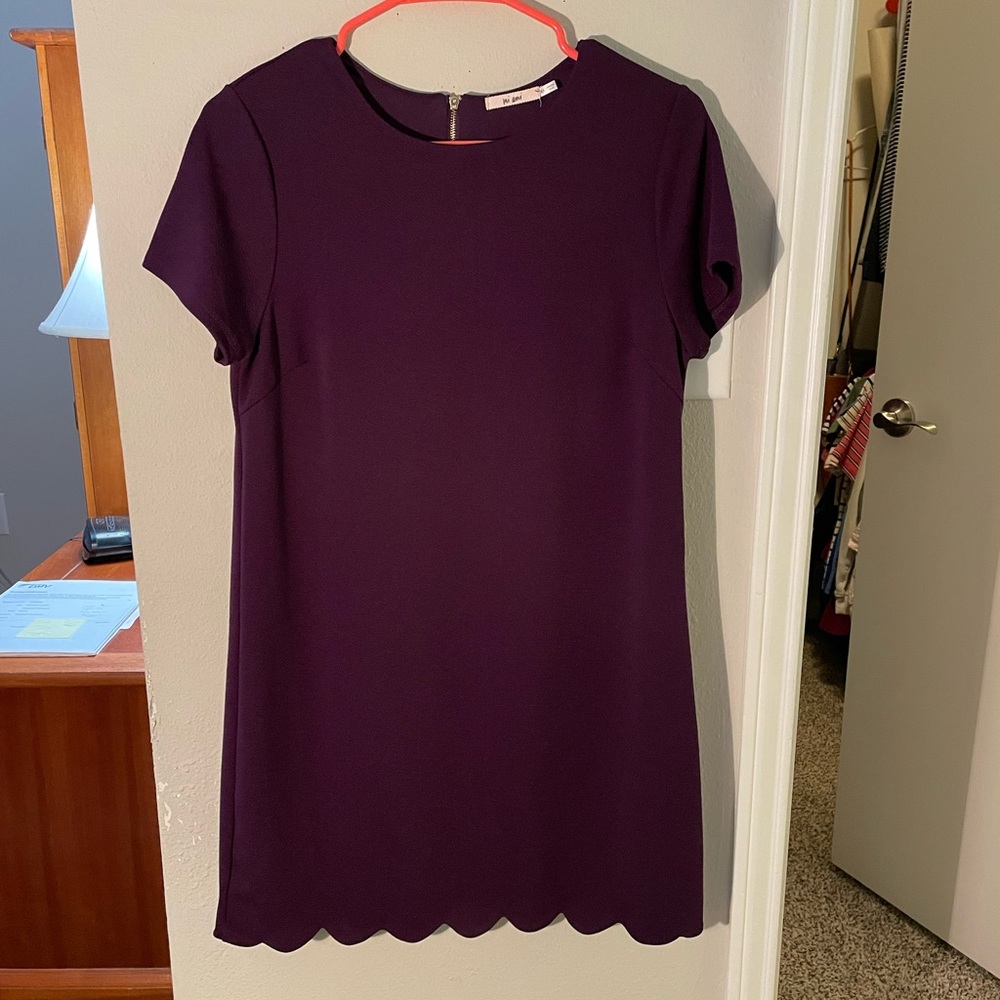 Cute plum colored summer dress.  Worn a few times.  Comfortable fit.